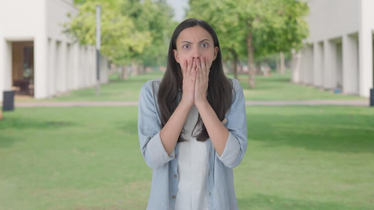 la chica india vio algo impactante.