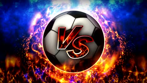 fondos de lucha deportiva, pelota de fútbol, animación en bucle,