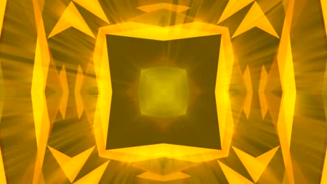 kaleidoscopio patrón de joyería de oro de fondo. renderizado en 3d