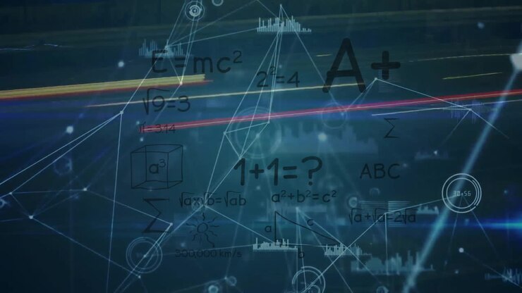 Animation of network of connections with digital data processing