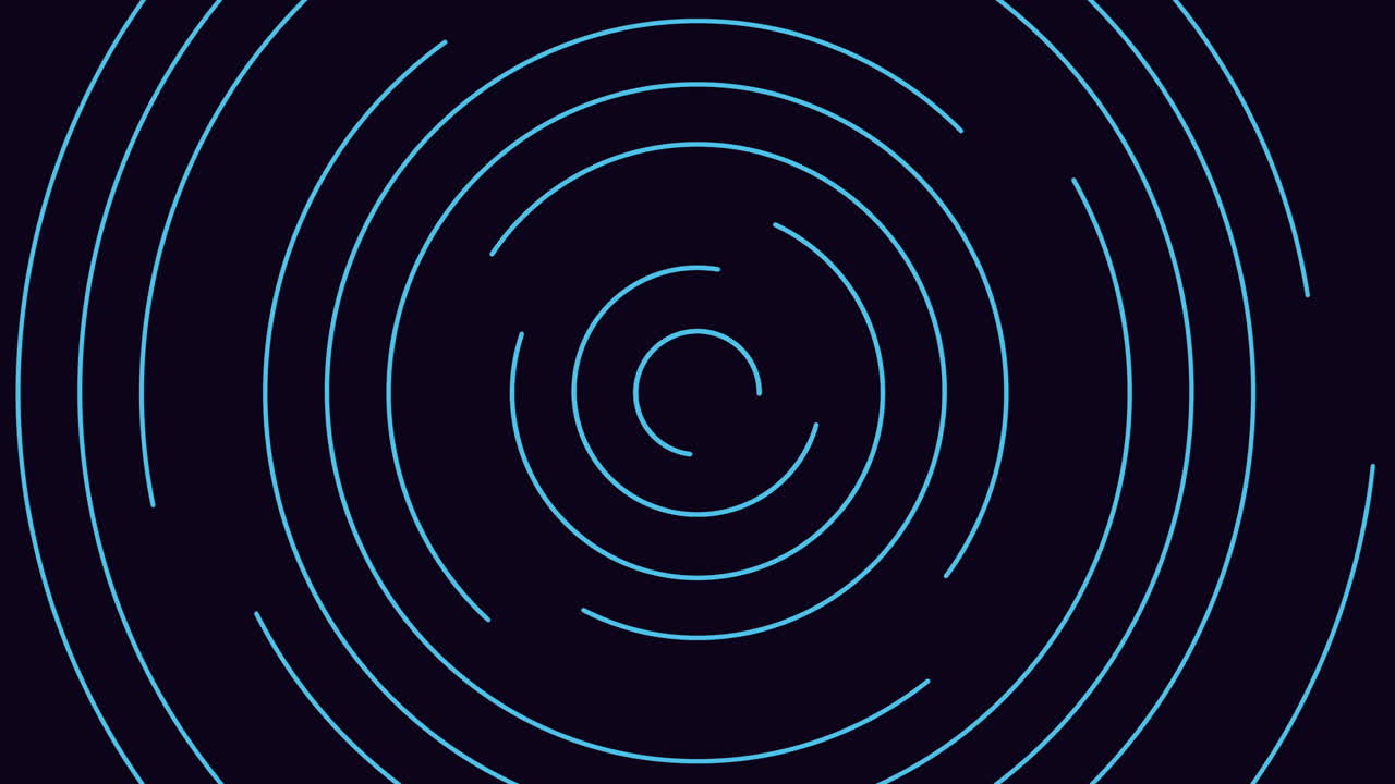 patrón dinámico en espiral negro y rosa con líneas circulares flotantes