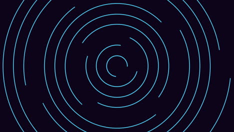 Dynamic black and pink spiral pattern with floating circular lines