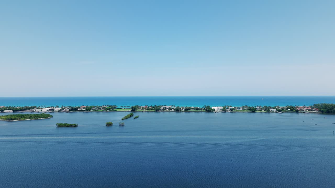 Overlooking ocean and harbor near Downtown Flagler Beach in West Palm Beach