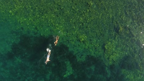 view from the sky over the sea