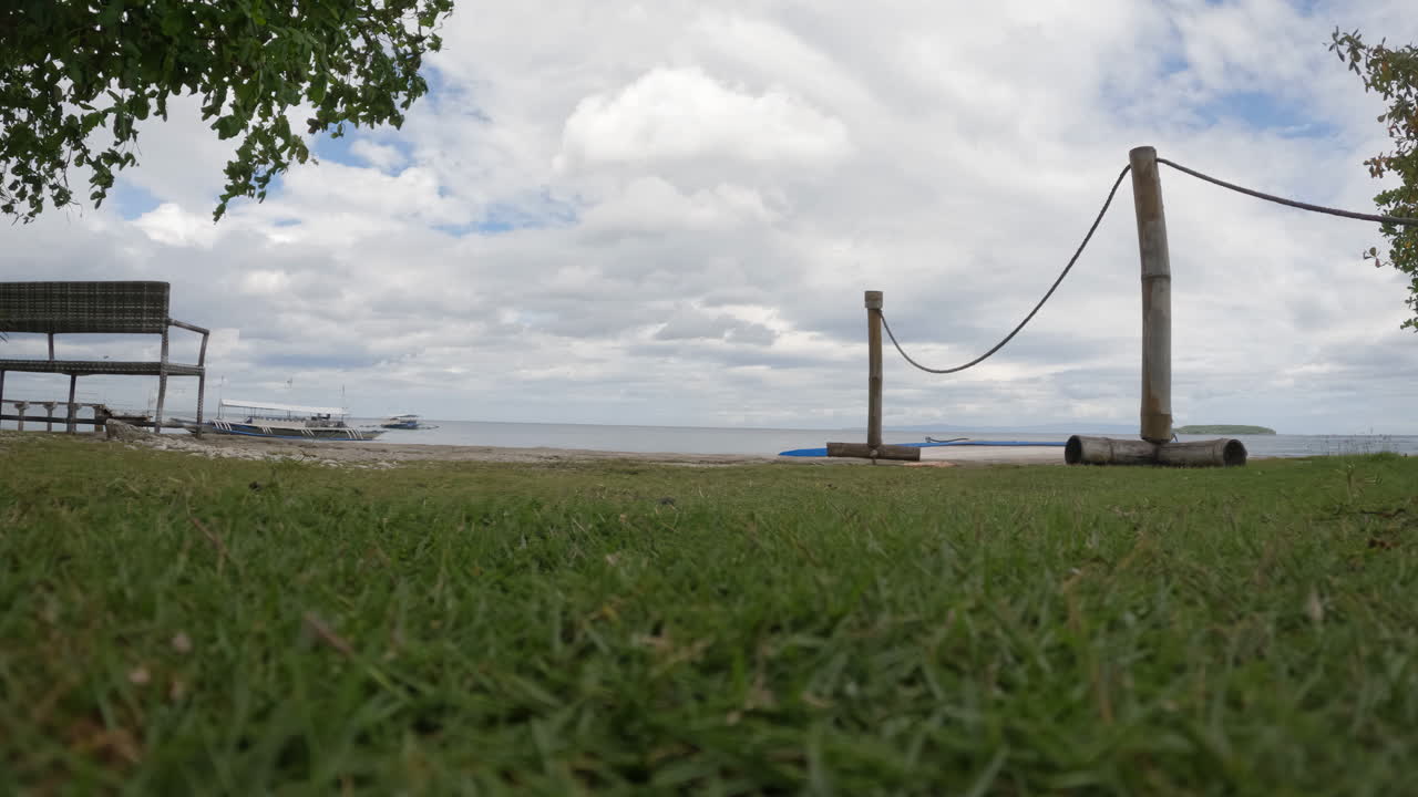 필리핀, 아시아, 슬로모 의 해안 풀 의 영화적 인 느린 동작  ⁇