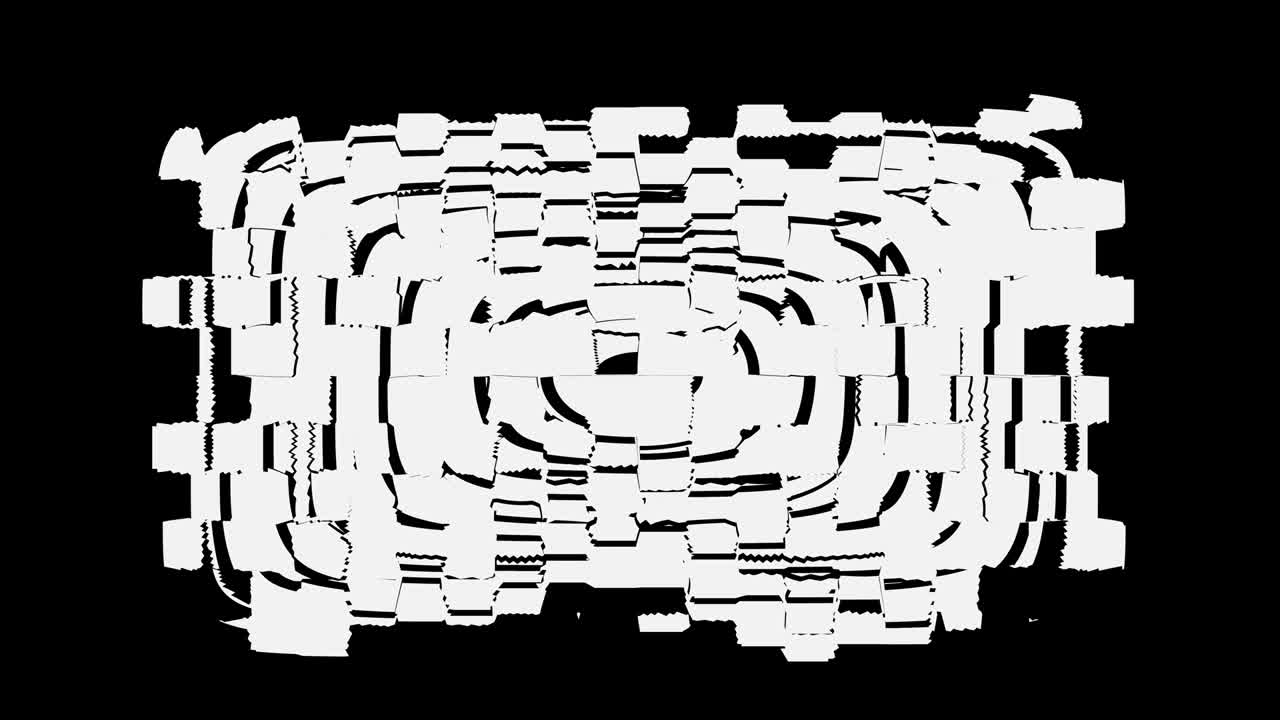 gráficos de movimiento cgi abstract, fondo animado con líneas en blanco y negro en movimiento. fondo de movimiento abstract. bucle de animación cg.