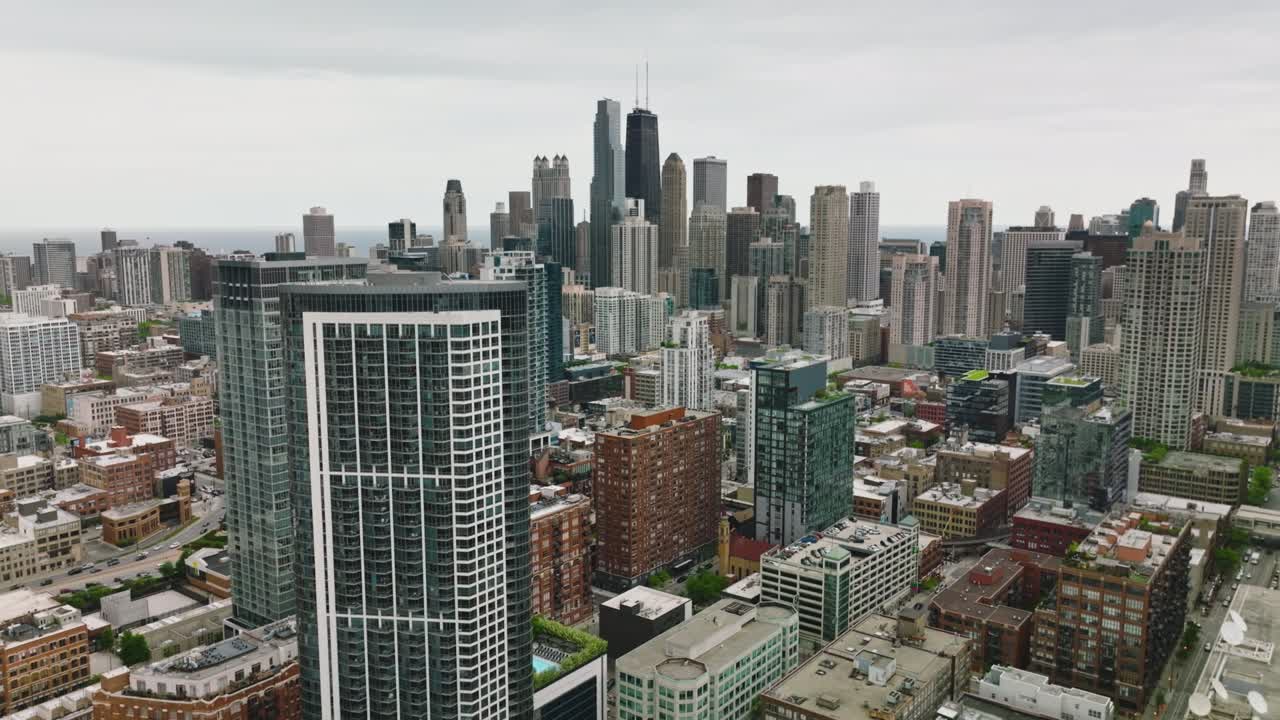 arquitectura moderna del centro de chicago