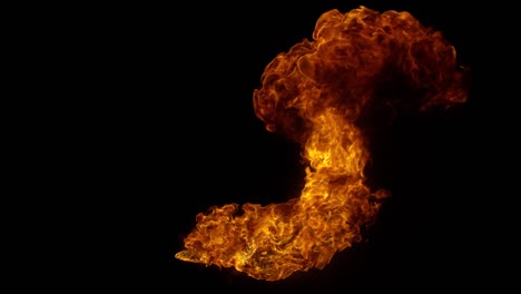 efectos especiales de combustión de fuego