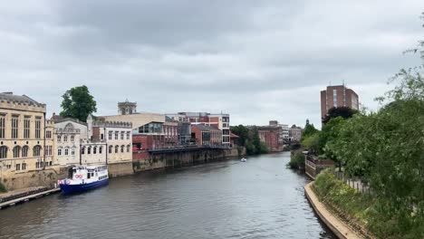 york river city landscape riverside buildings
