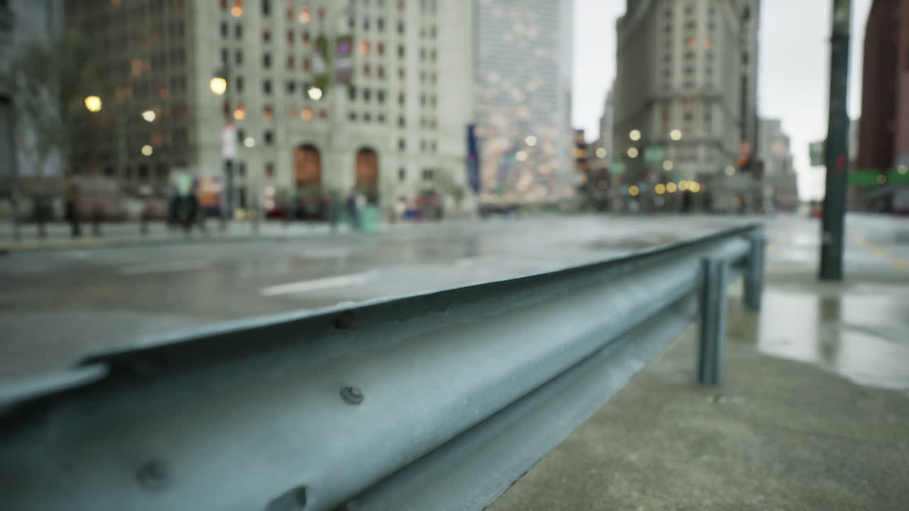 asombroso hiper lapso del centro de la ciudad