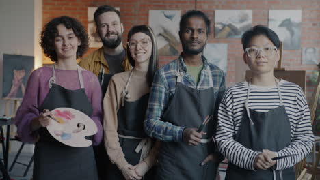 art students in a studio