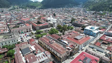 Parque-Centro-America-Centro-Historico-Quetzaltenango,-Xela,-Guatemala