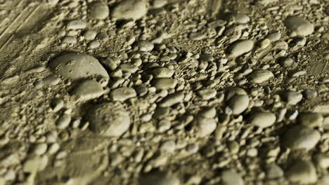 pebbles with earthy tones arranged naturally in soft light