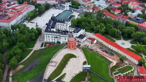 historic symbol of the city of vilnius - gediminas castle tower in lithuania