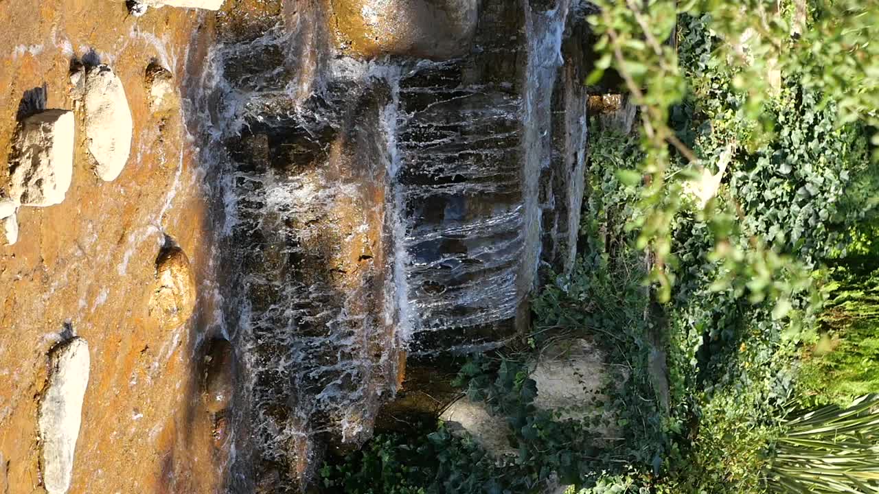 Small Waterfall with Greenery