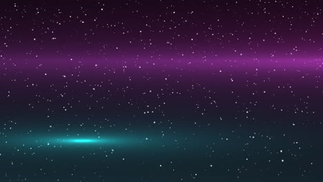 animation of snow falling over black and violet background