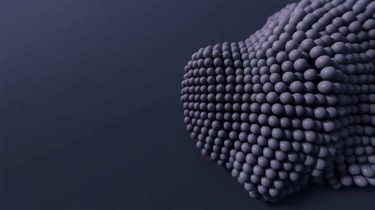 Abstract 3D Animation of Pulsing Spheres on Dark Background