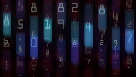 fondo de números digitales abstractos