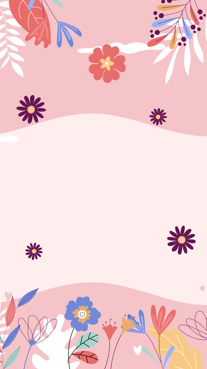 Fondo floral minimalista