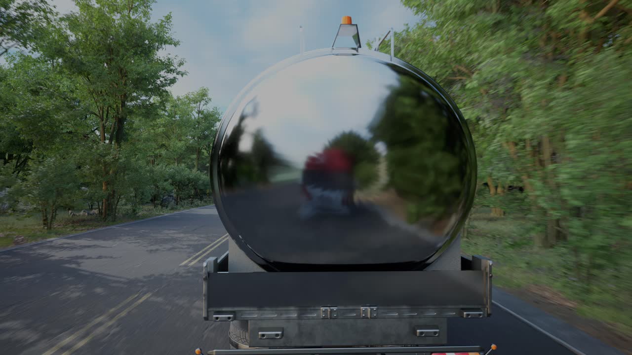 Tanker Truck on a Road