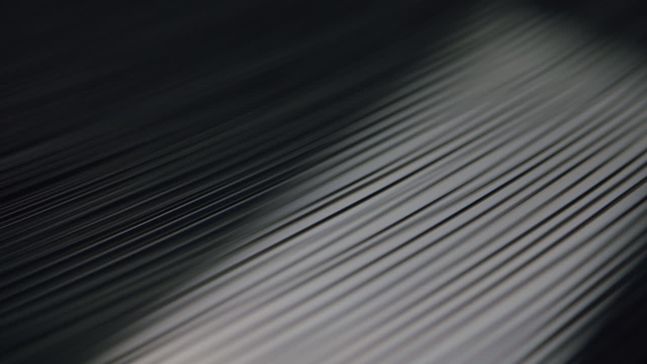 Close-up of Vinyl Record Grooves