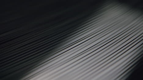 close-up of vinyl record grooves
