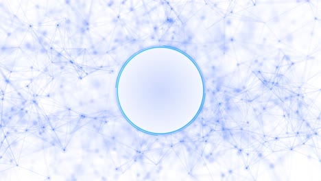 abstract network background with circle