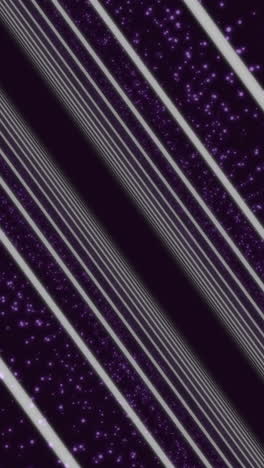 líneas brillantes abstractas con puntos púrpuras