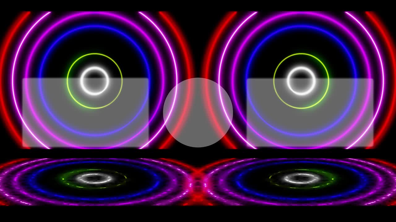 patrón de signo de neón tarjeta de finalización pantalla de finalización gráficos de movimiento