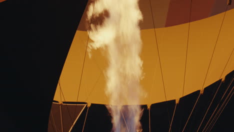 hot air balloon taking off