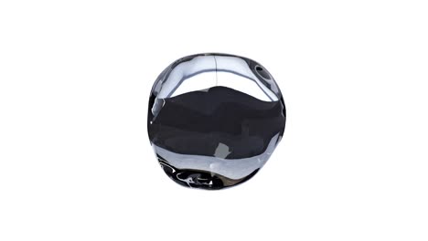 una gota de agua cristalina se mueve en un fondo blanco aislado. bucle sin costuras 3d render