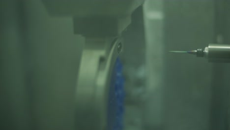 cnc machine cutting zirconia crowns from unfired zirconia