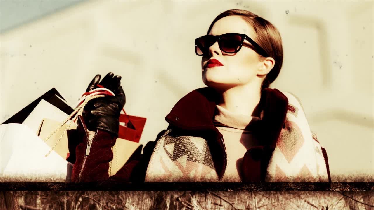 Vintage photo animation slideshow