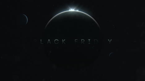 viernes negro con el planeta y la estrella archivados en la galaxia
