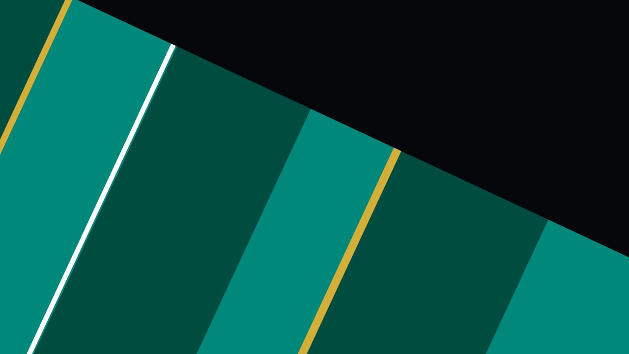 Abstract Motion Graphic with Diagonal Green Bars and Lines