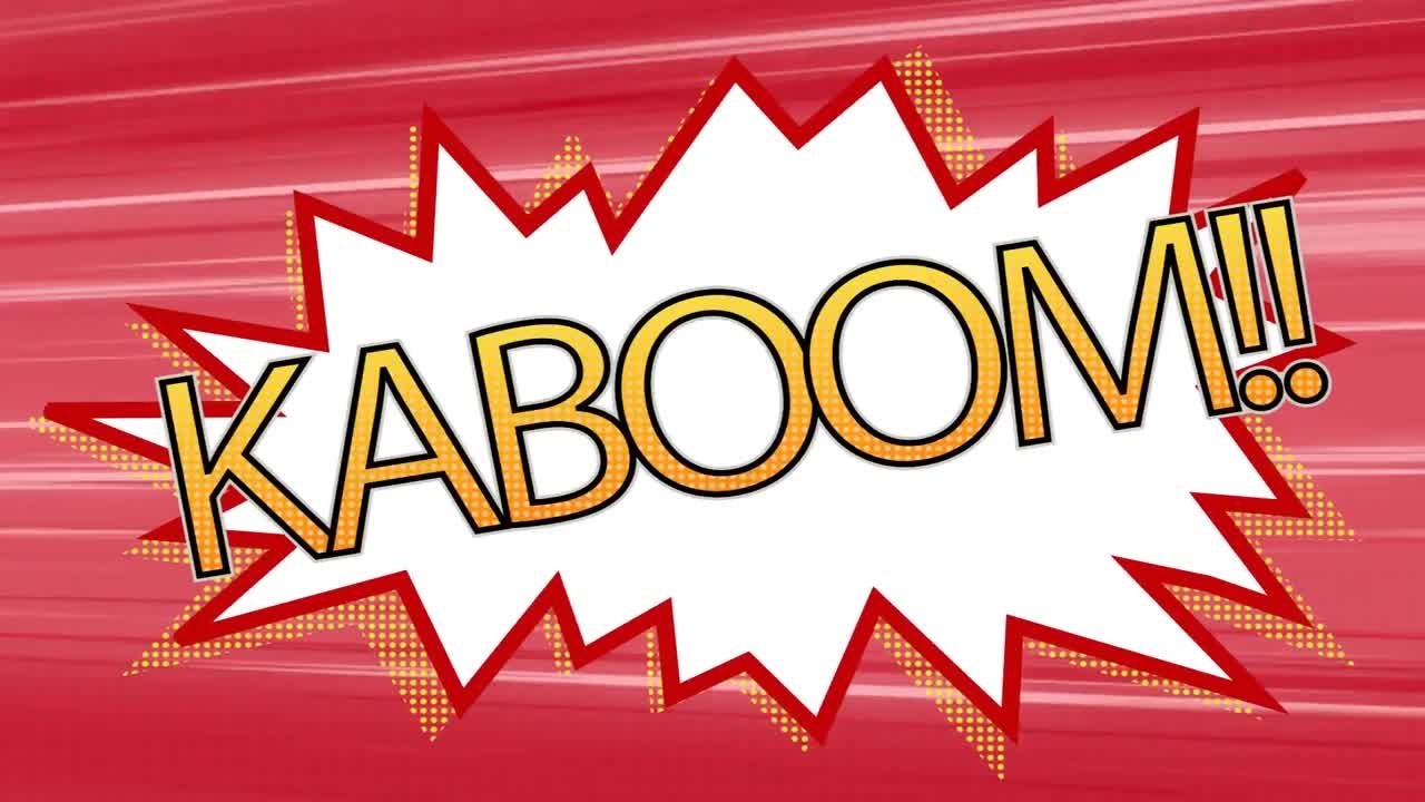 코 ⁇  소리 효과 텍스트와 함께 여러 코 ⁇  음성 거품 위에 코 ⁇  5 옵션 텍스트의 애니메이션