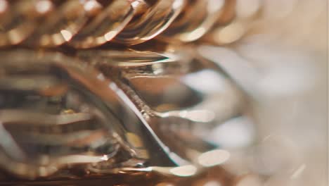 close up view of a gold ring