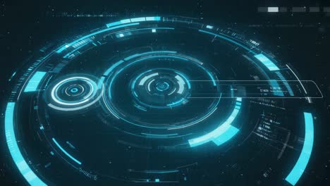 futuristic technology hud interface