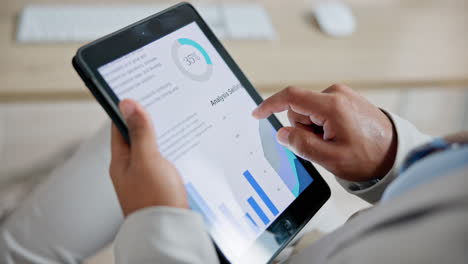 Business-man,-tablet-and-screen-of-data-analytics