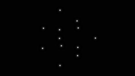 formas geométricas y estrellas de neón