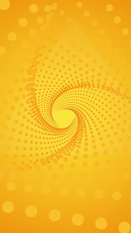 abstract yellow spiral pattern with dots