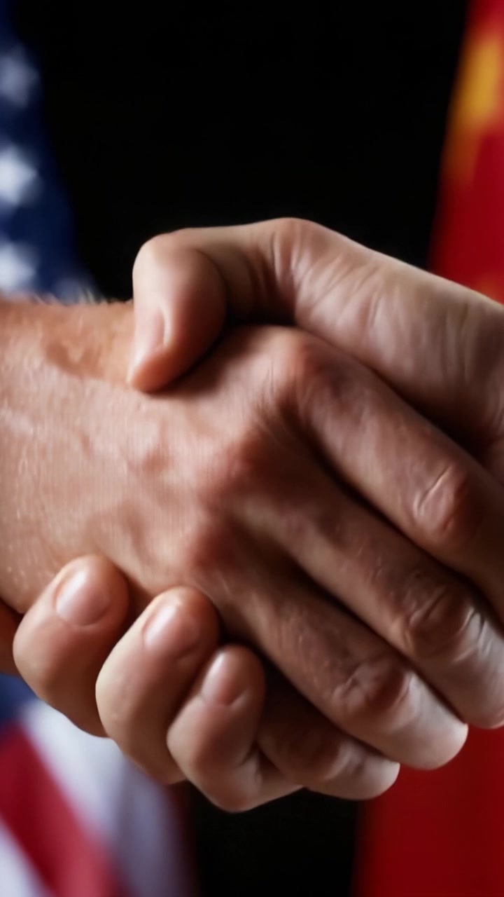 Un Accordo Simbolico: Stretta di Mano Tra Due Individui Che Rappresentano Cooperazione e Unità Tra Culture e Prospettive Diverse