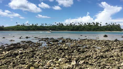 landscape view of muri lagoon rarotonga cook islands