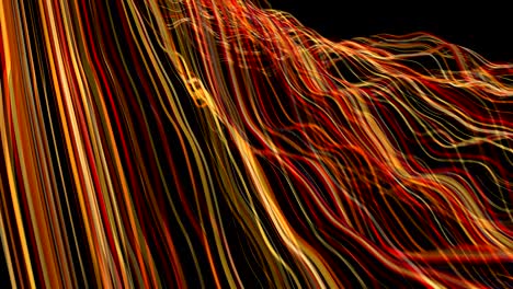 líneas de onda de datos abstractos.