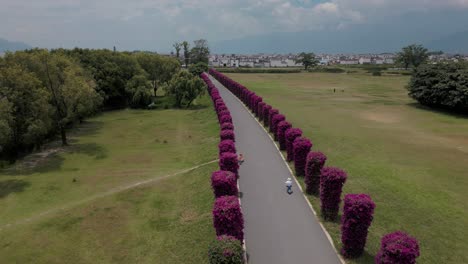 el pintoresco sendero conduce al parque ecológico de haishe.