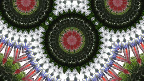 abstract symmetry malaysia flag kaleidoscopic