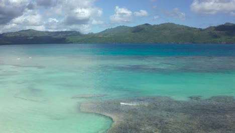 aerial view of tropical beach.samana peninsula,rincon beach,dominican republic