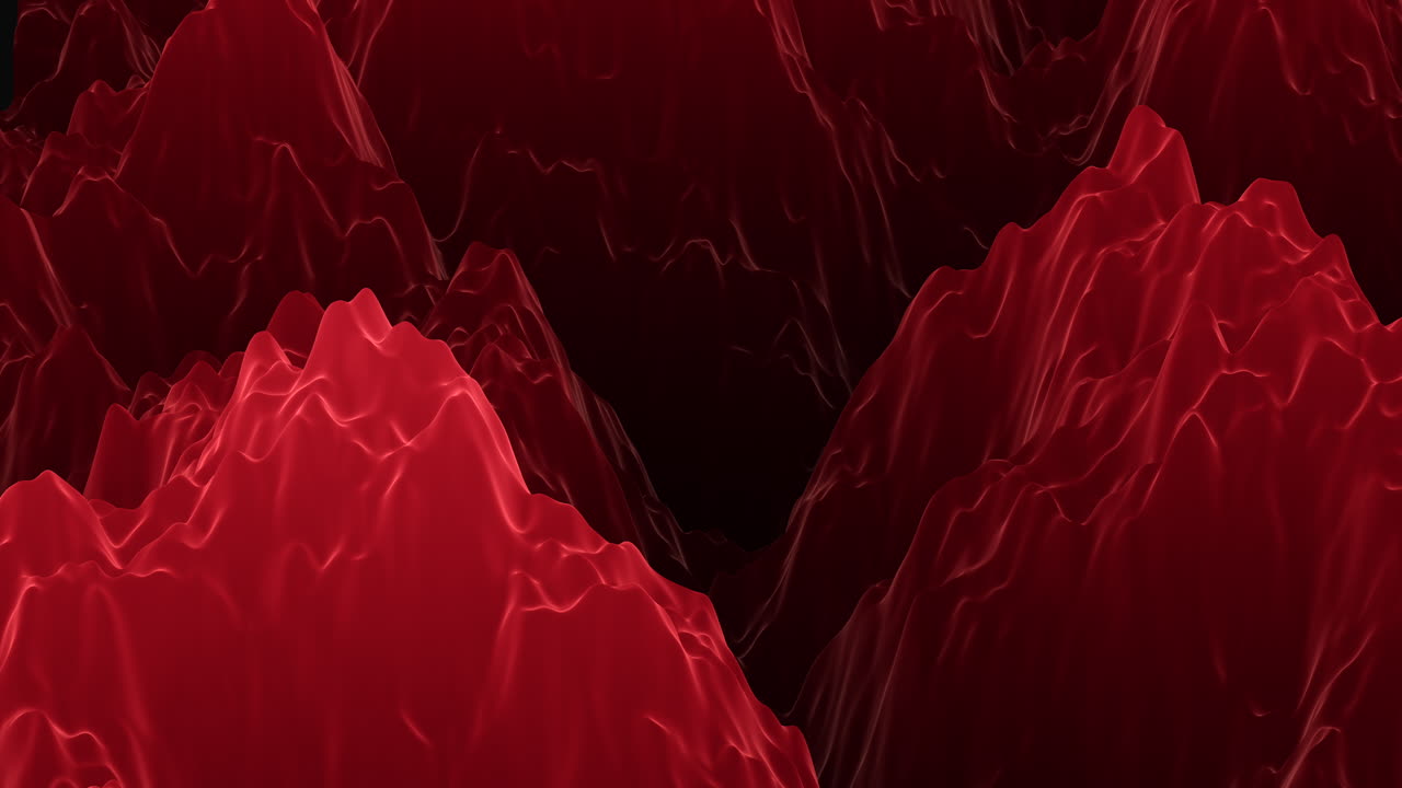 동적 디지털 아트 어두운 빨간색 배경과 소용돌이와 스플래터