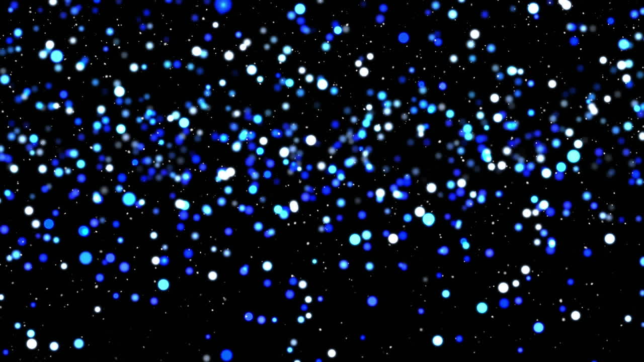 검은 바탕 위의 밝은 반점의 애니메이션