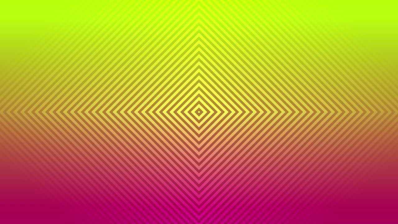 animación gráfica de movimiento línea polígono simétrico espejo de fondo patrón de bucle diseño color efecto digital visual ilusión óptica amarillo rosa puesta de sol 4k